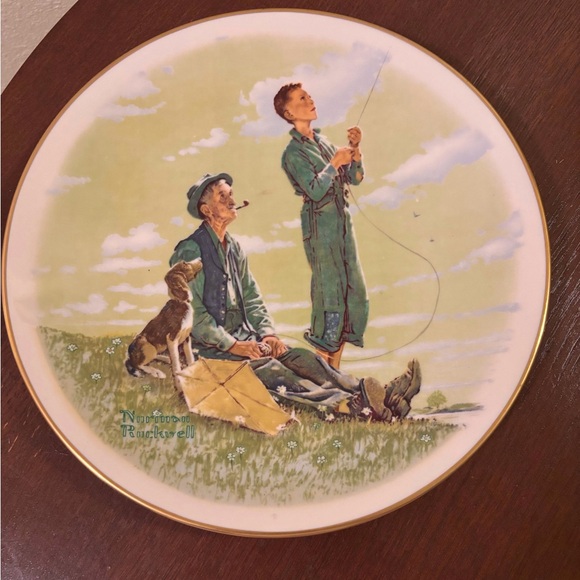 Set of 4 Norman Rockwell *4 Seasons Plates Gotham - Picture 3 of 10